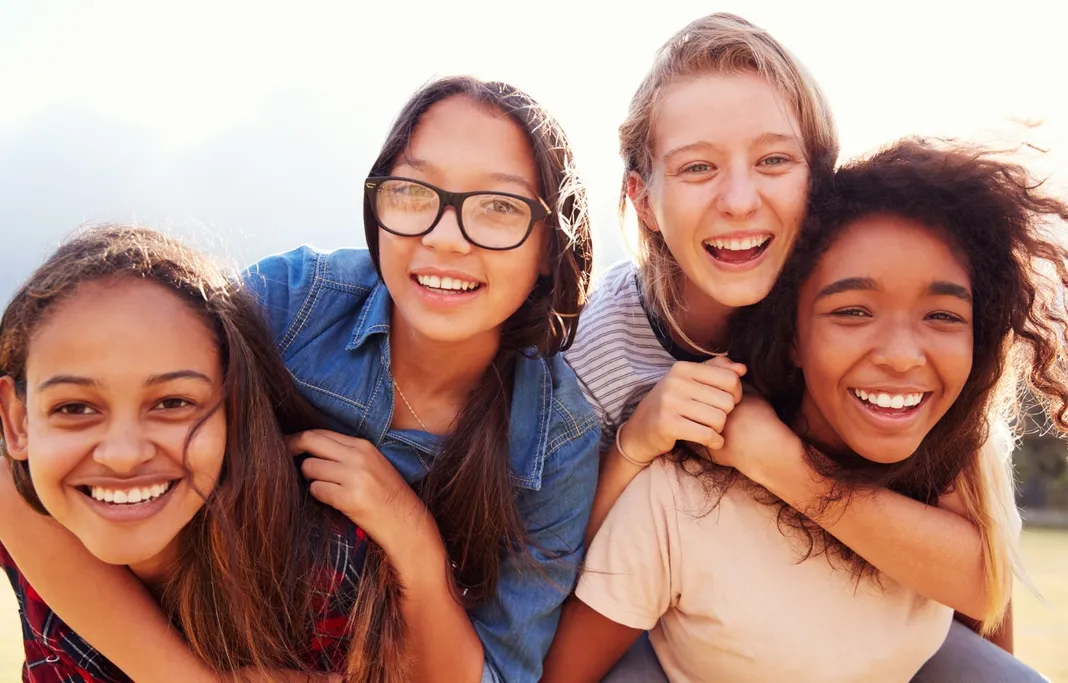 group of teens