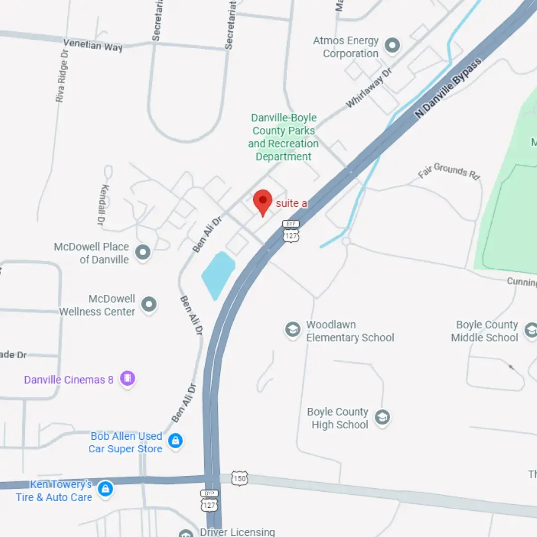 Danville West, KY map