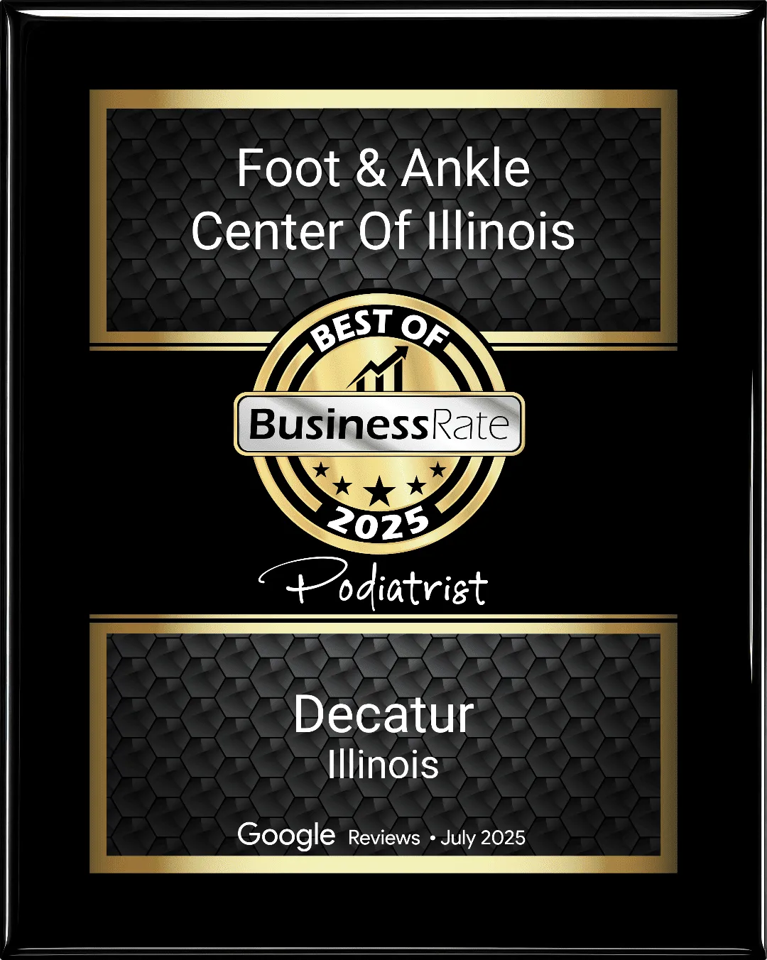 Google Award Best Podiatry Practice 2025