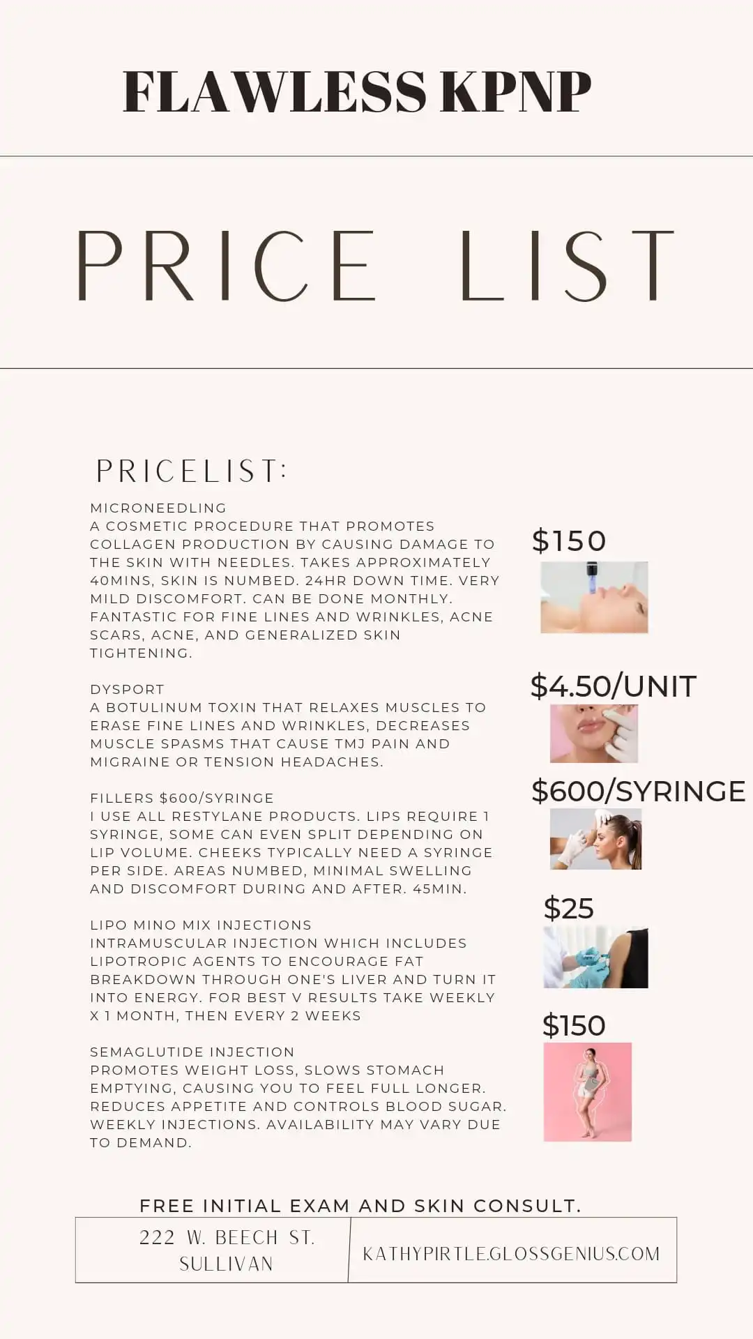 Flawless Price List