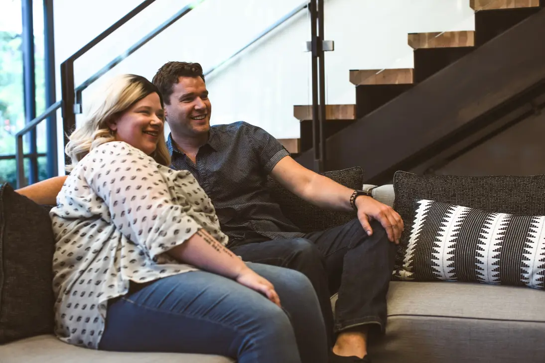 couple on couch