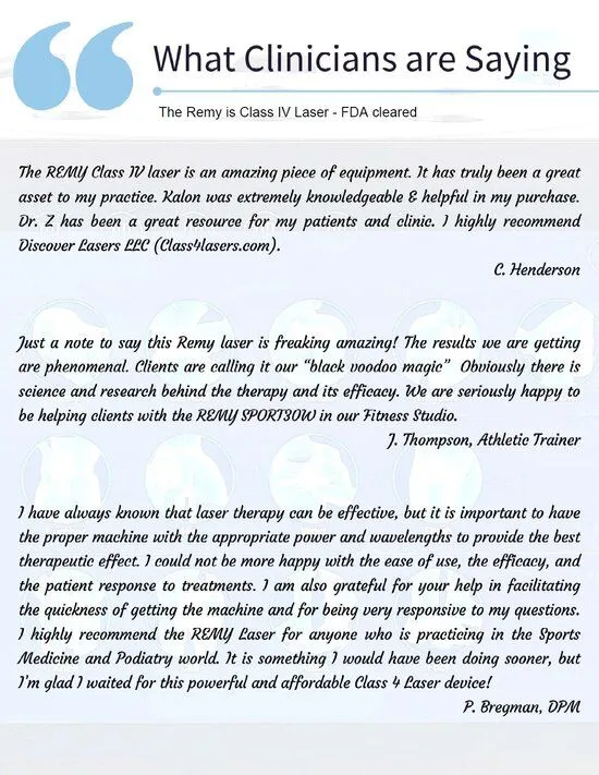 What Clinicians are Saying