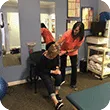 Image of woman getting massage. 