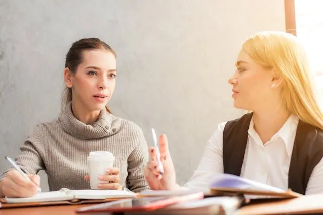 women talking