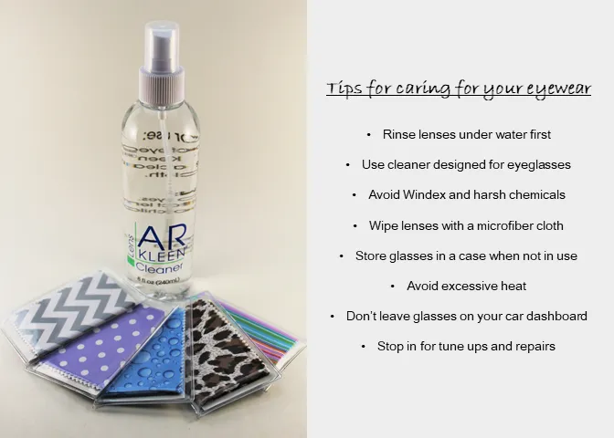 tips for cleaning glasses