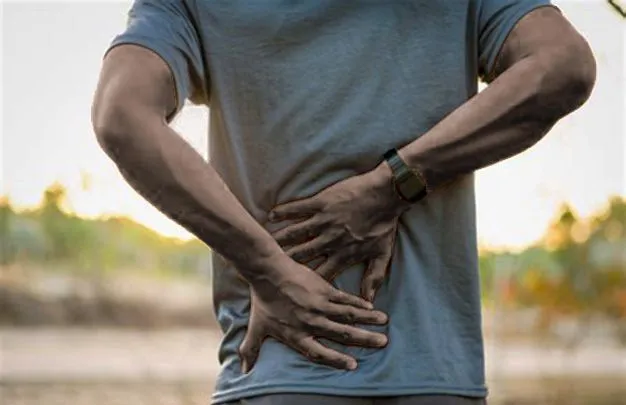 person with low back pain