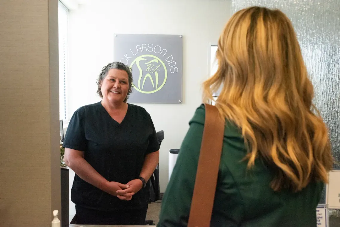 A new patient at Rick Larson, DDS