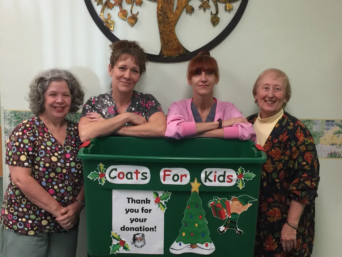 Coats for kids staff photo