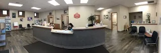 reception desk panorama