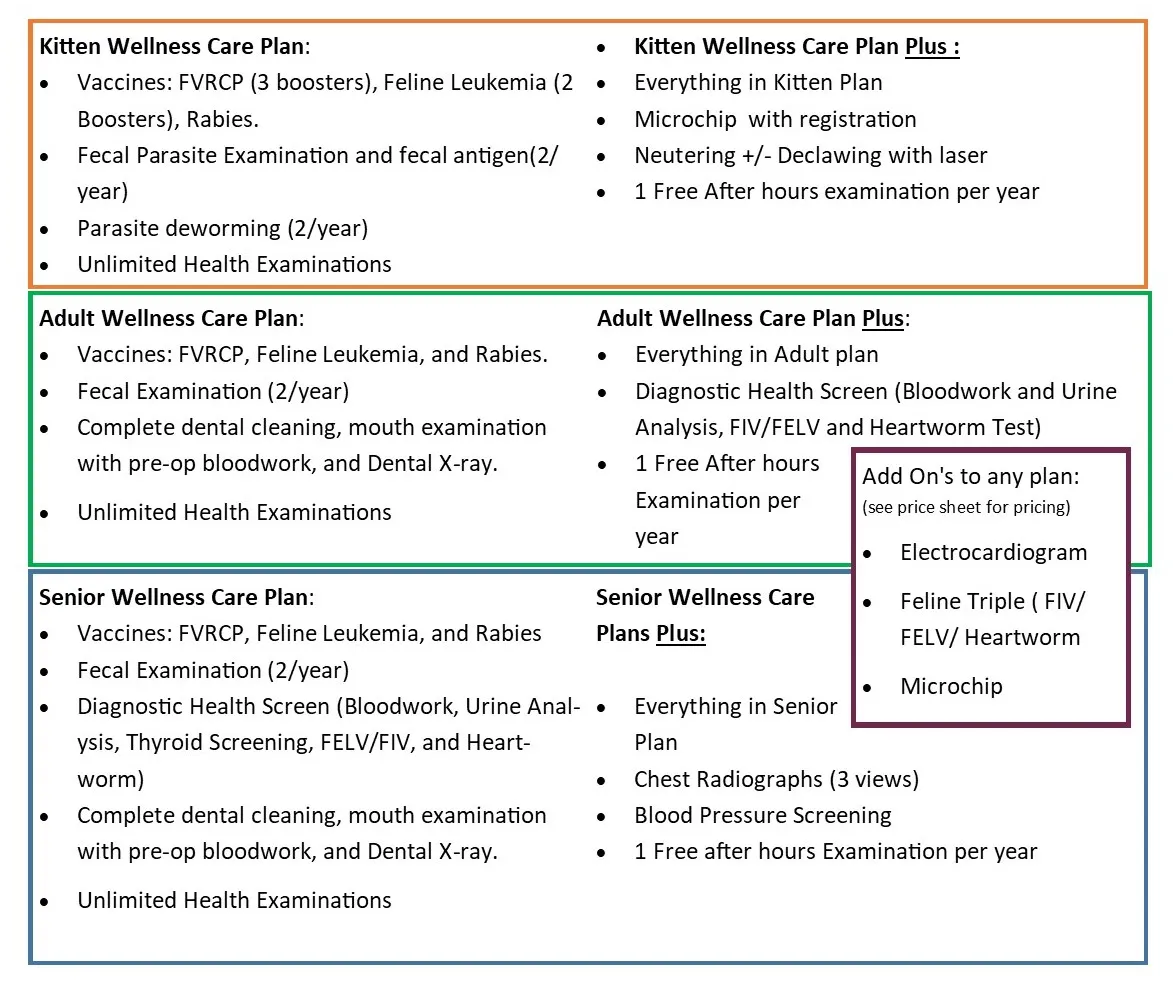 feline wellness details