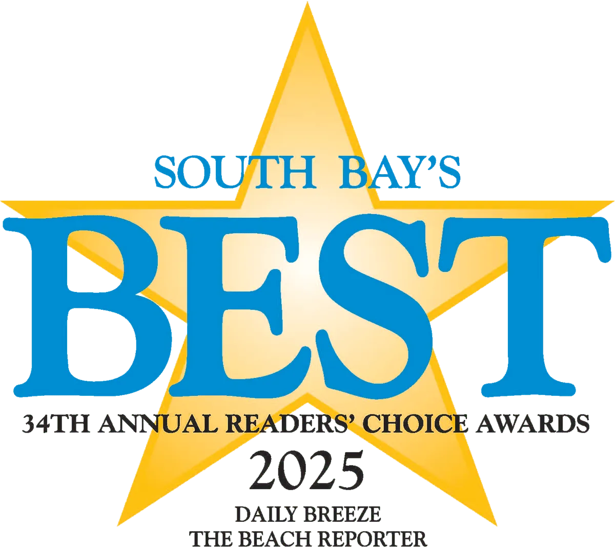 South Bay's Best 2025 Award Badge