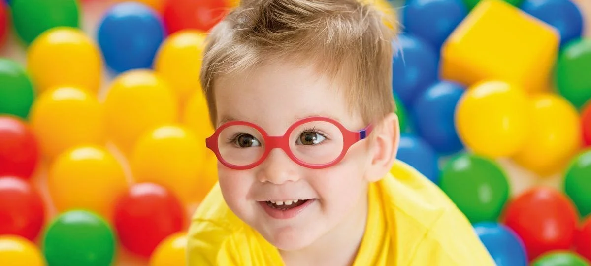 child wearing nano glasses