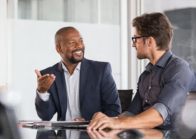 a man coaching another man