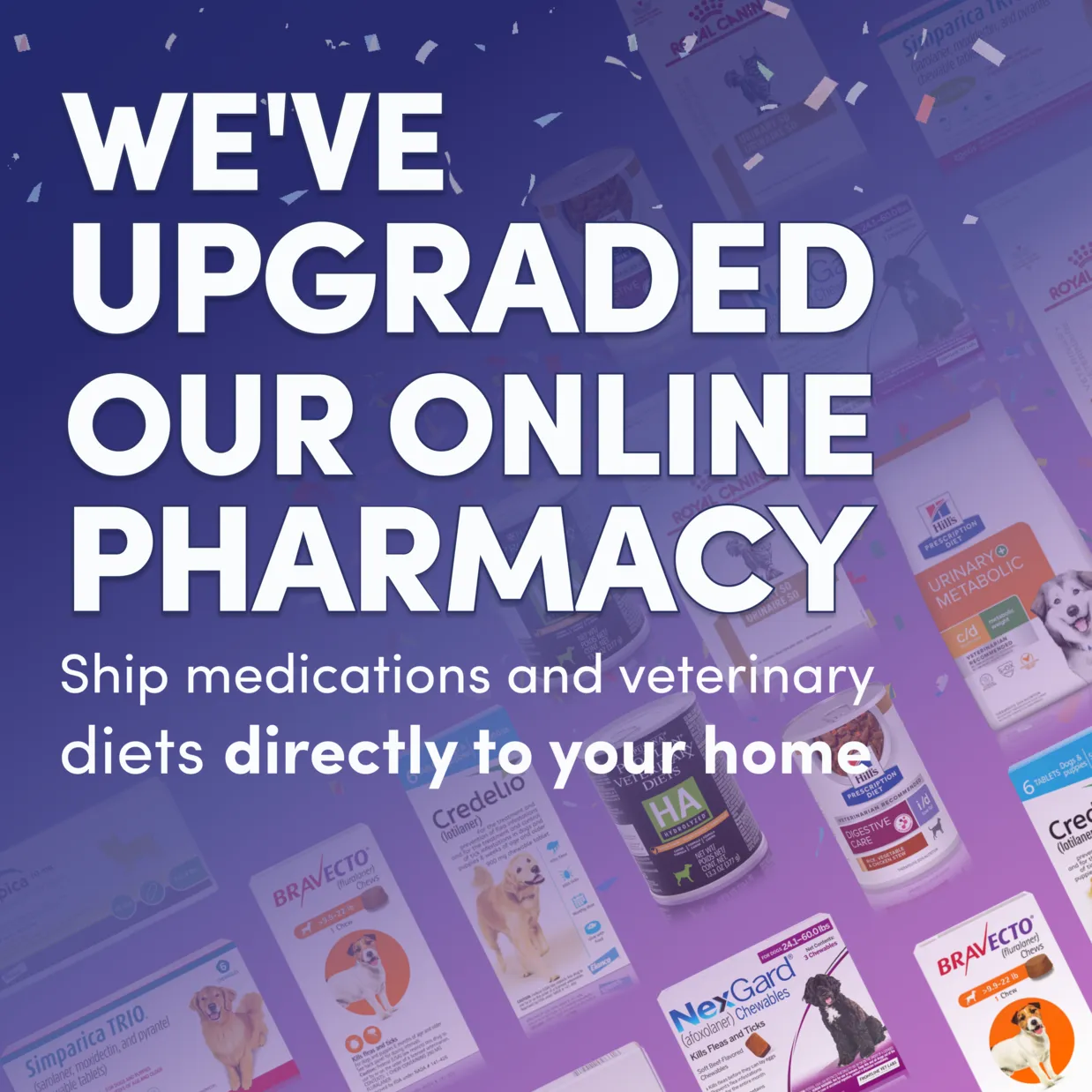 Upgraded pharmacy with Vetcove