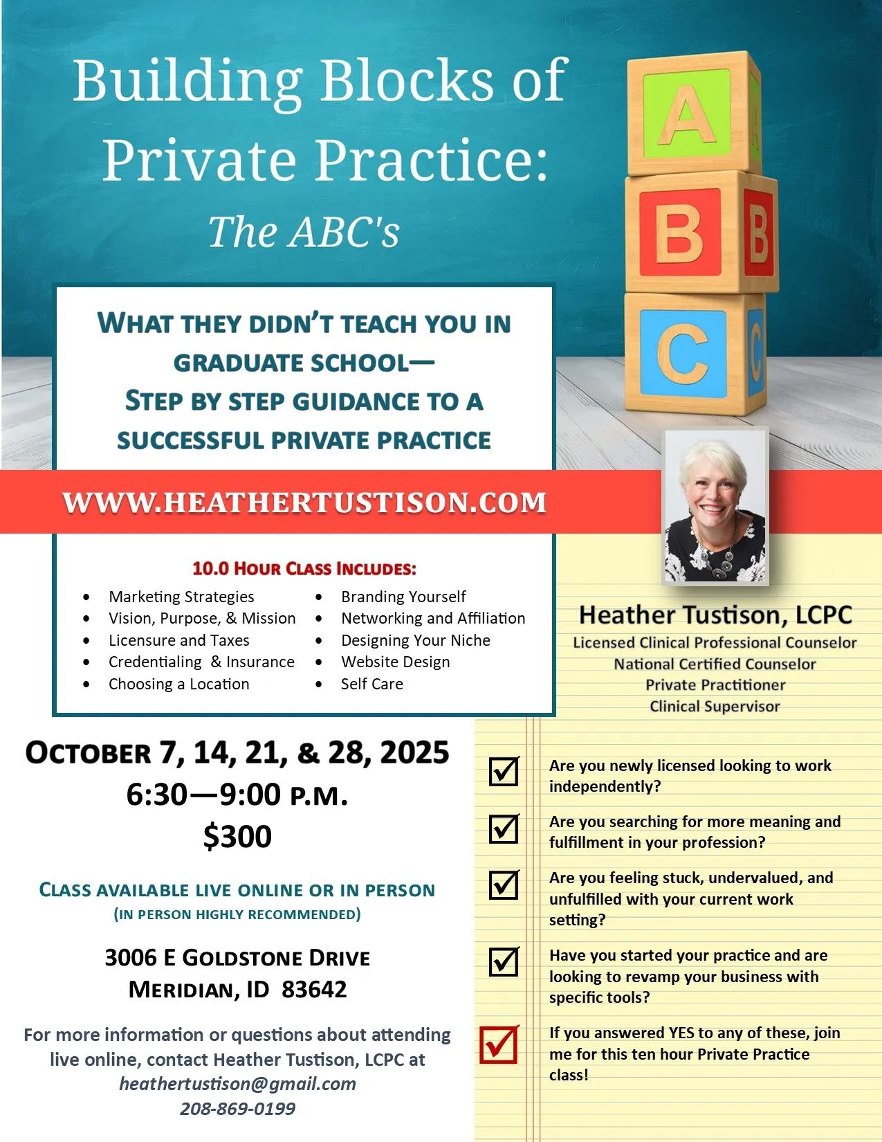 Private Practice Class October 2025