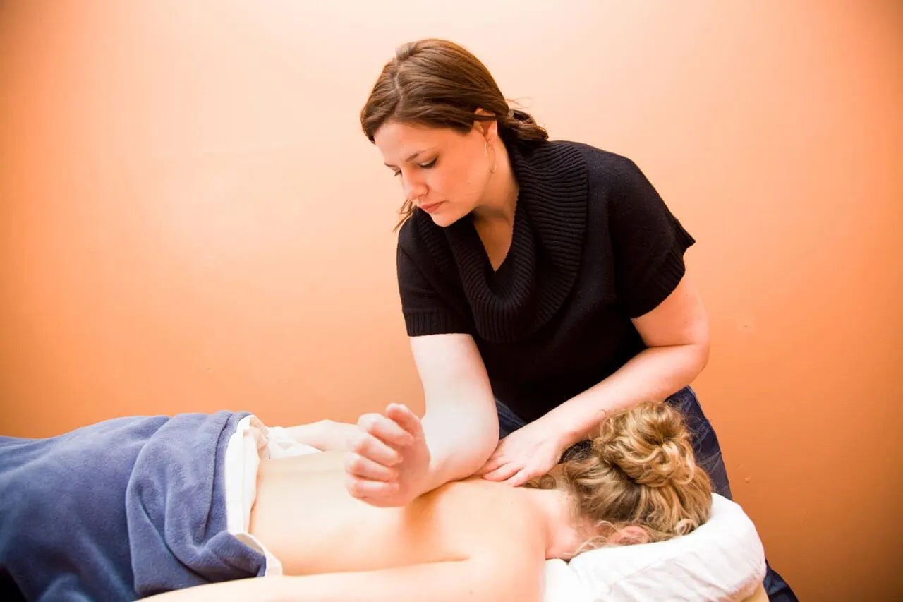 Patient getting a massage