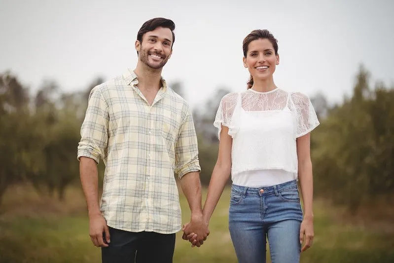 smiling young couple