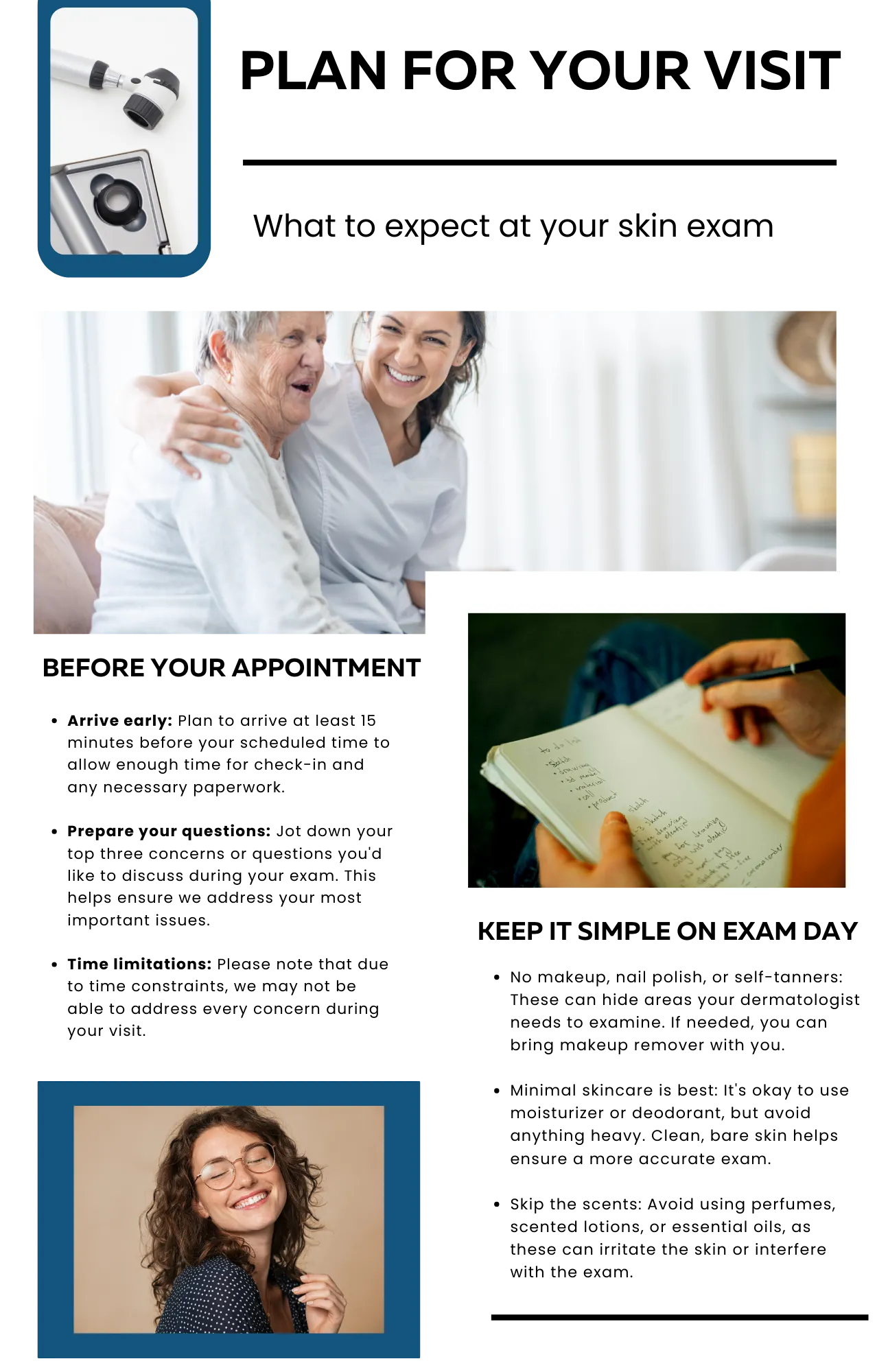 Plan for your visit page 1