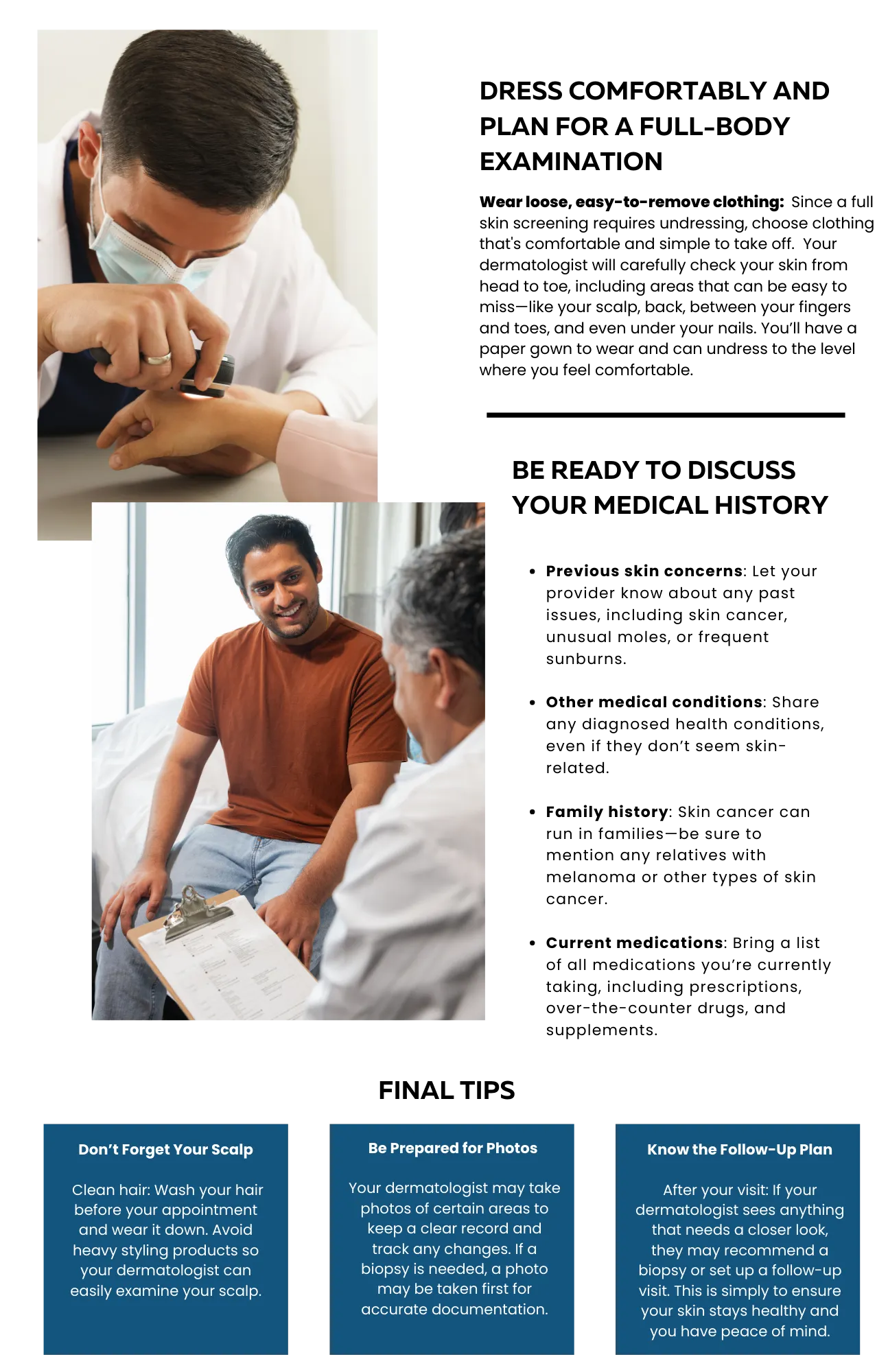 Plan for your visit page 2