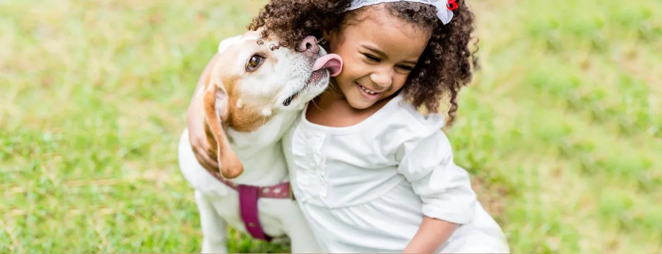 child w dog