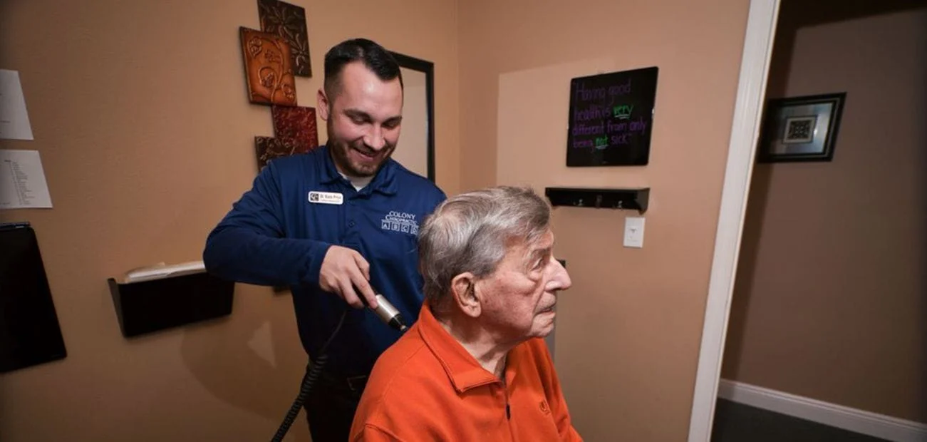 Patient receiving treatment