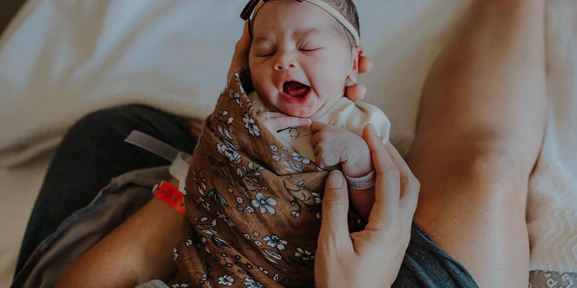 Newborn Yawning