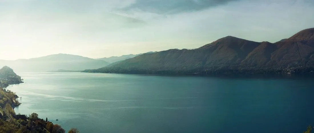 Lake and mountains