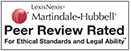 LexisNexis Martindale-Hubbell Peer Review Rated For Ethical Standards and Legal Ability
