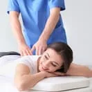 Image of woman getting adjustment. 