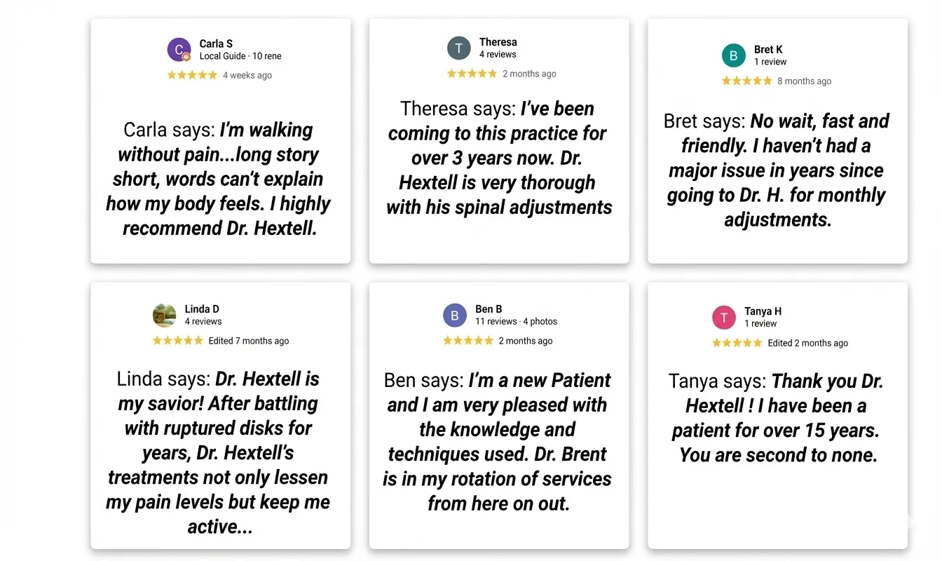 Patient reviews for Dr. Hextell