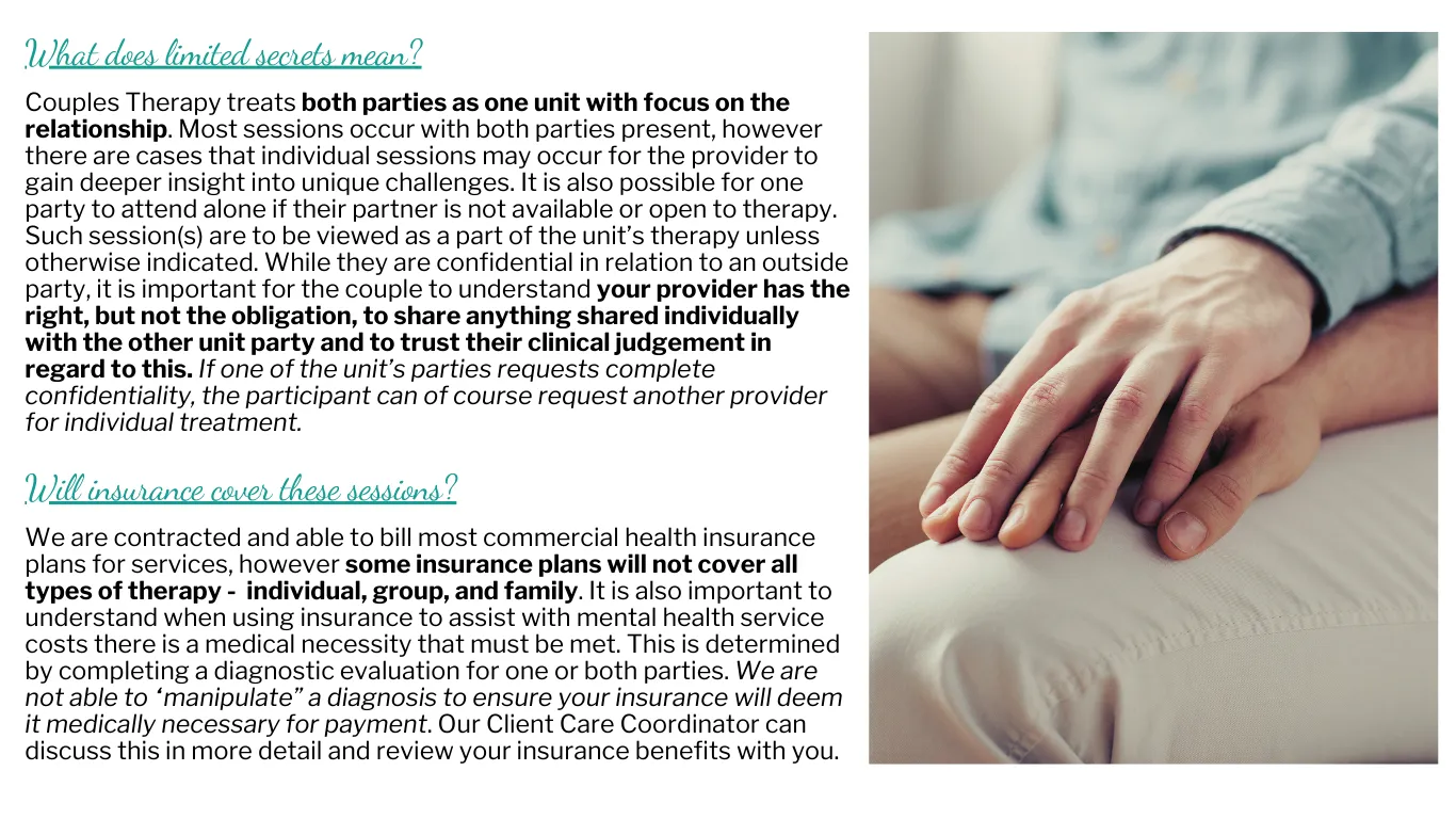 Couples Therapy FAQs Contd