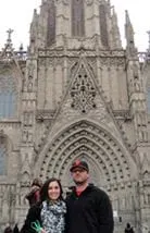 Dr. Gross and her husband in barcelona