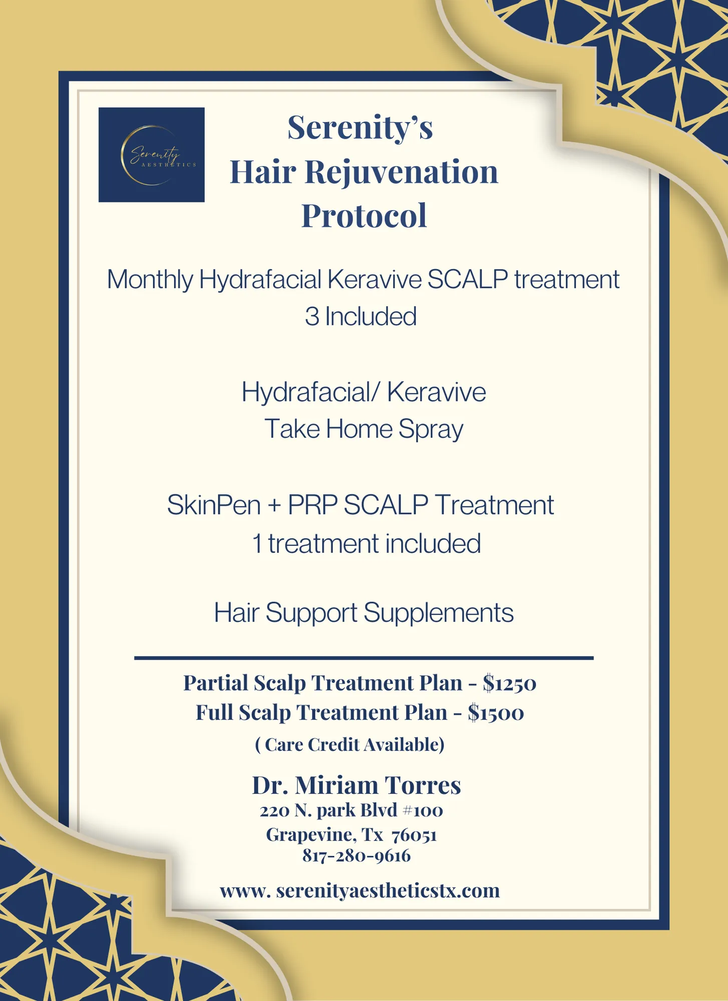 Serenity Hair Rejuvenation Protocol