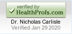 HealthProfs.com verified button
