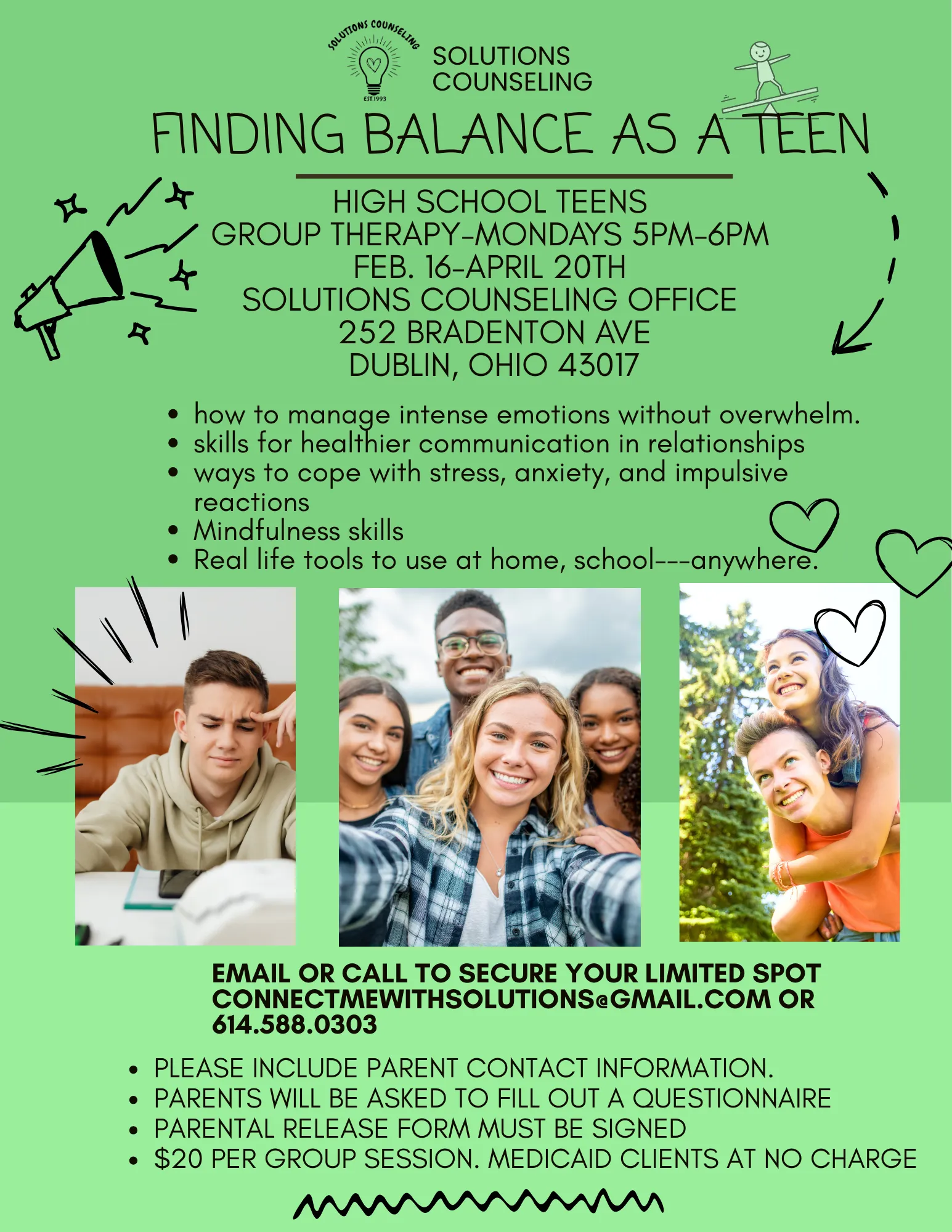 Group therapy for teens