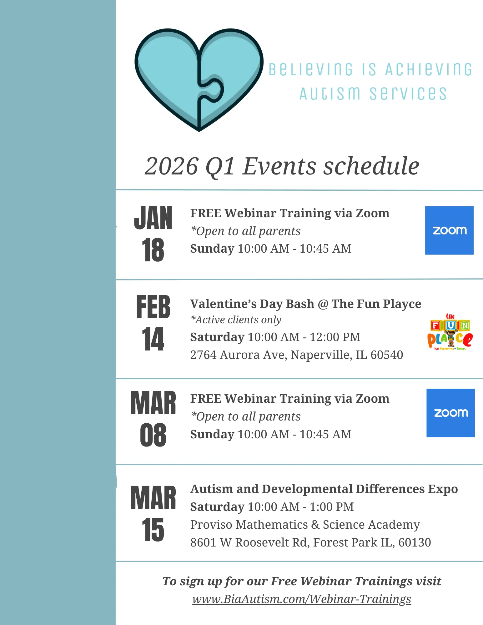 2026 Q1 Events Schedule