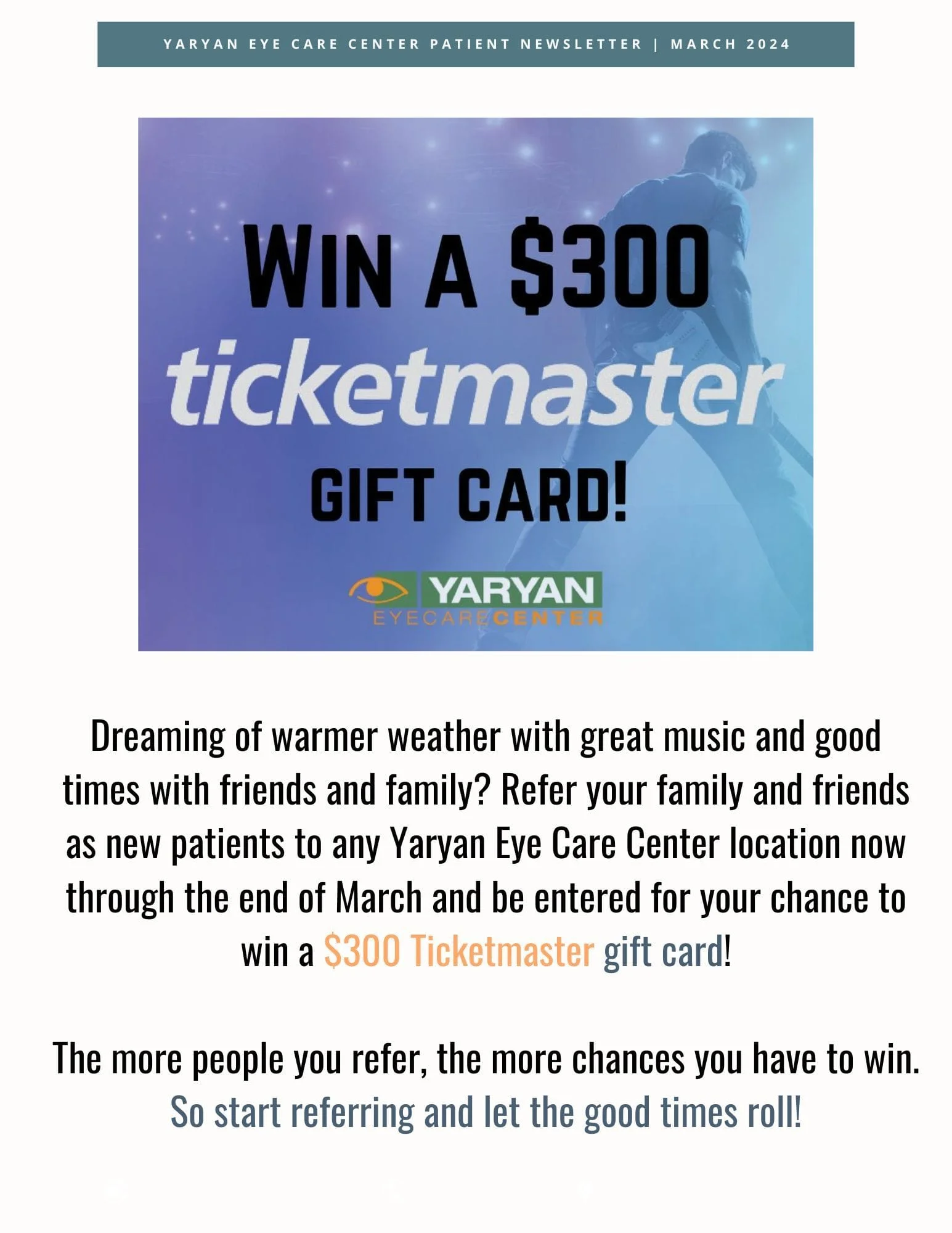 Win A $300 Ticketmaster Gift Card