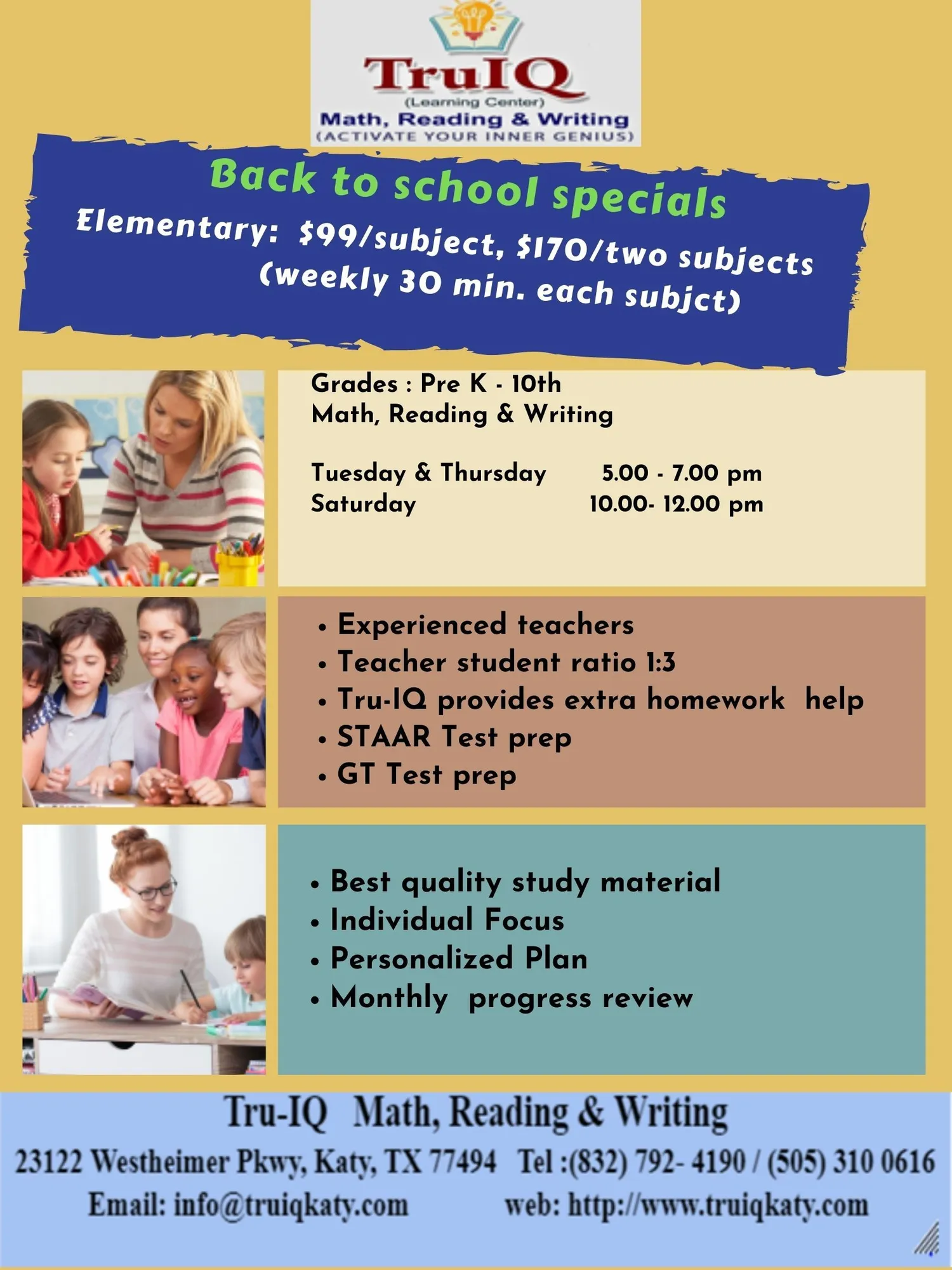Back to school specials- Westheimher