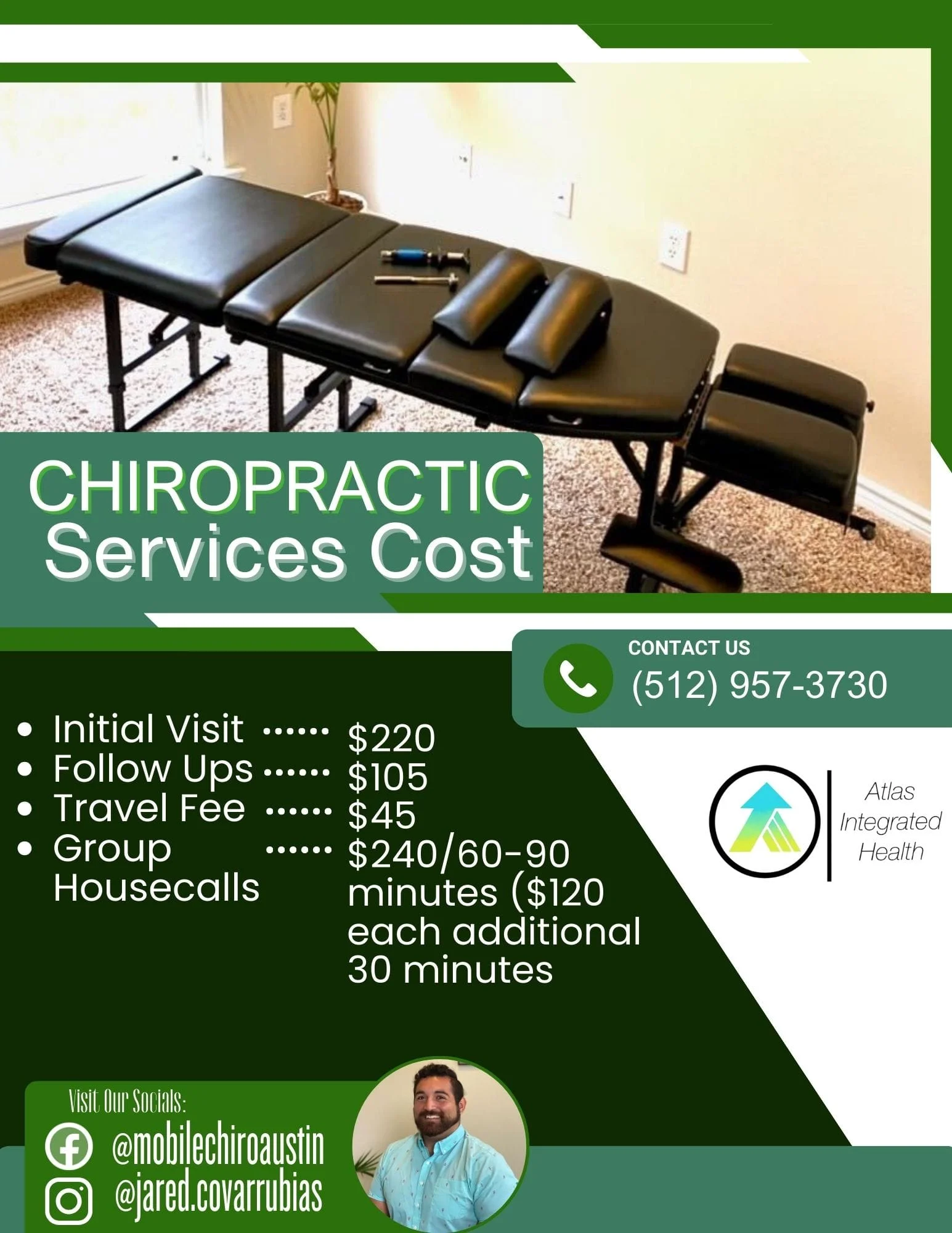Atlas Integrative Health uses an integrative approach to help the body heal through Chiropractic care, nutrition, manual fascial therapy, and other lifestyle changes.