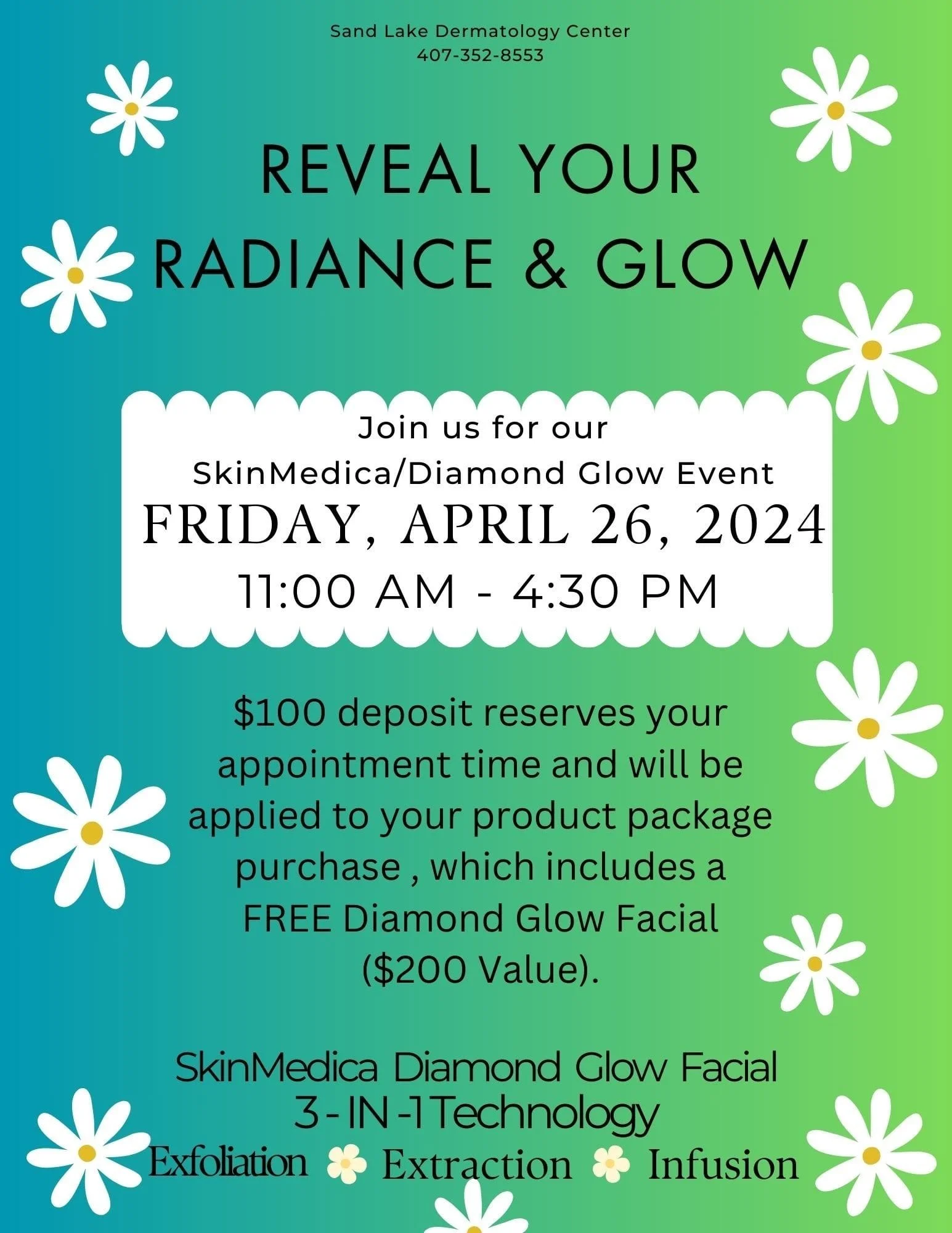 SkinMedica Diamond Glow Event