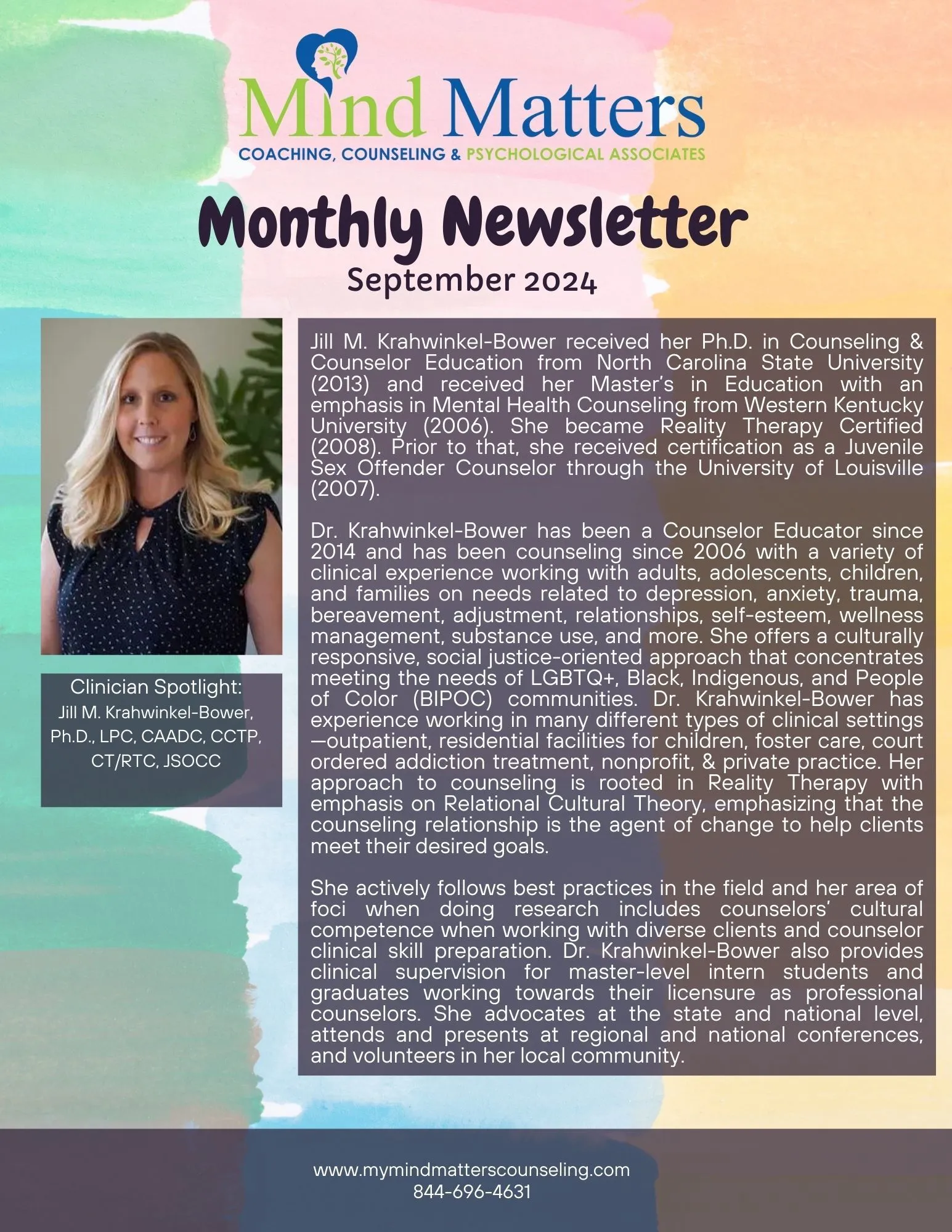 Sept Newsletter Page 1