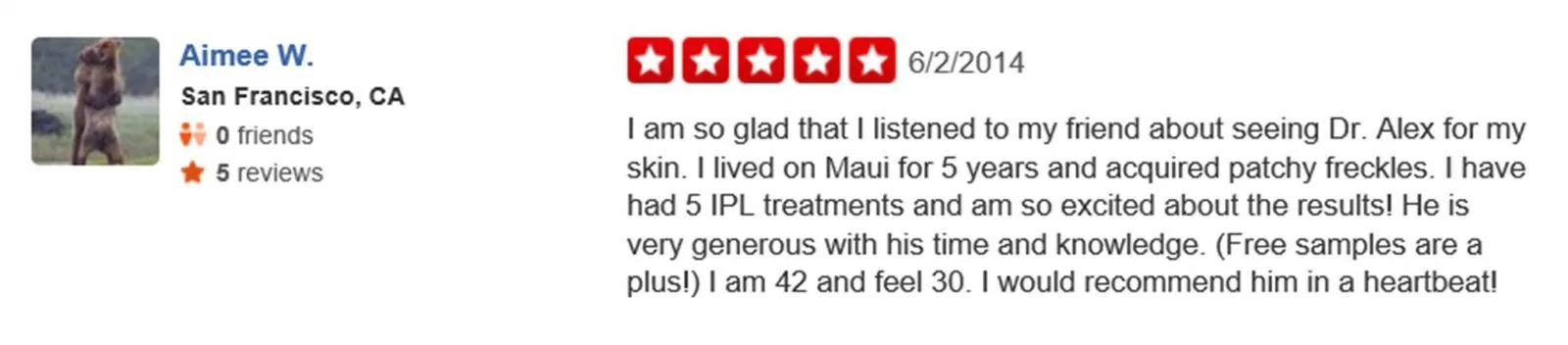 A E skin Forever Young BBl ipl Photofacial review