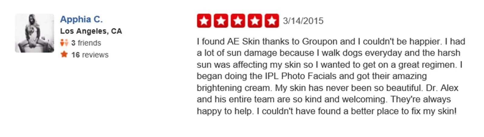 A E skin Forever Young BBl ipl Photofacial review