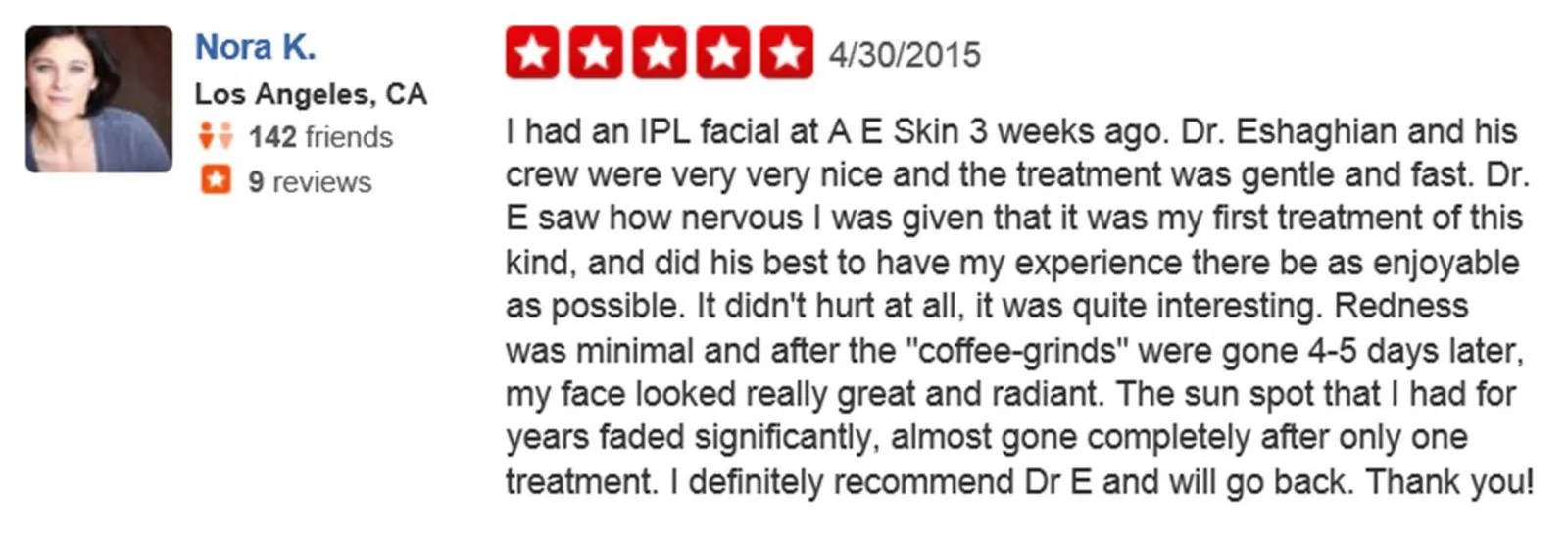 A E skin Forever Young BBl ipl Photofacial review