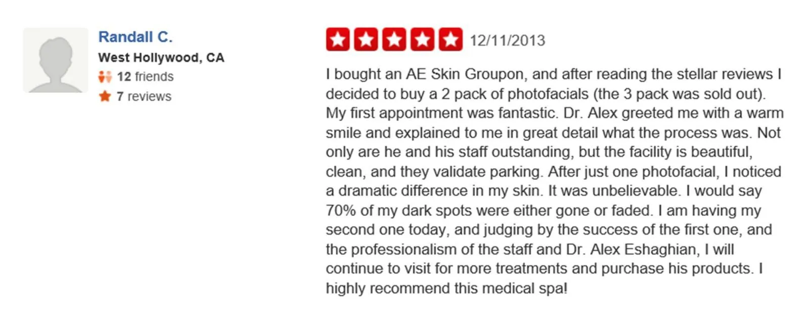 A E skin Forever Young BBl ipl Photofacial review