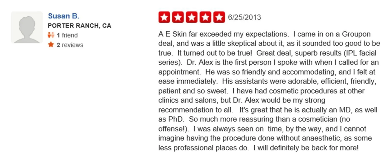 A E skin Forever Young BBl ipl Photofacial review