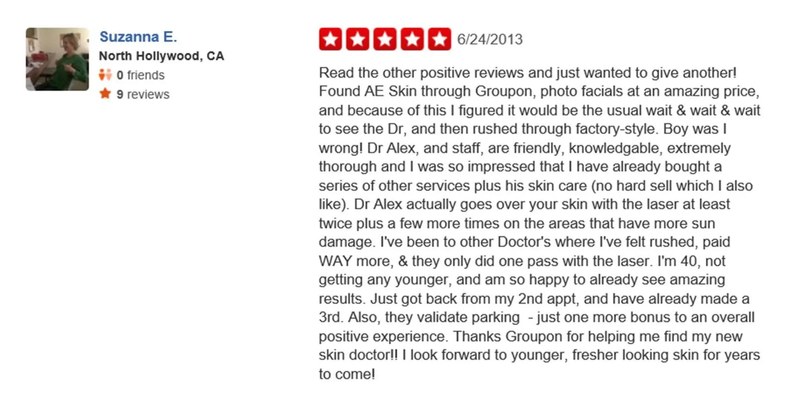 A E skin Forever Young BBl ipl Photofacial review