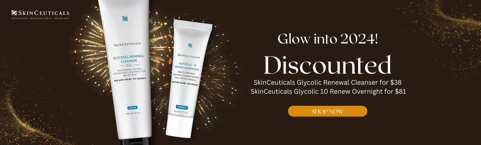 Glow into 2024 with Glycolic 10 Renew Overnight and Glycolic Cleanser