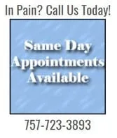 Same Day Appointments Available box