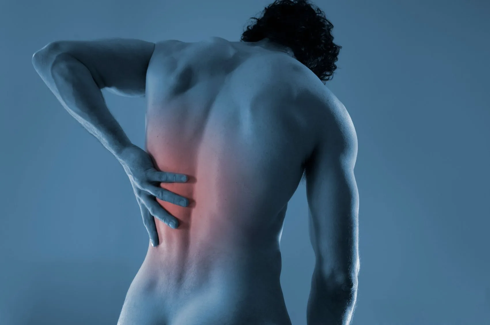 man with back pain